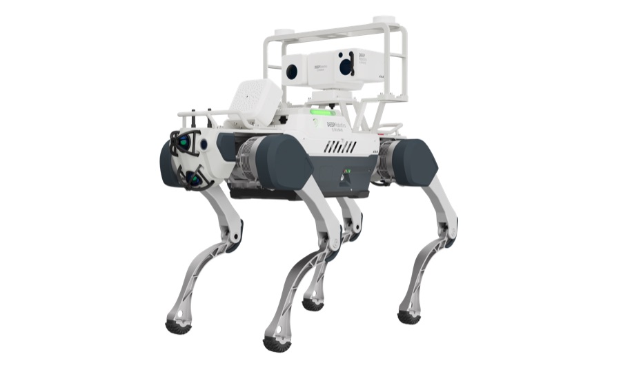 Deep Robotics X30 Pro — исполнение с промышленным интерфейсом питания и расширенным блоком навесного оборудования
